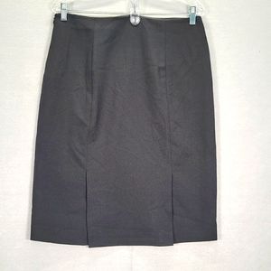 Le Suit Women's Skirt Classic Black  Straight Pencil Size 8
